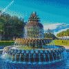 Charleston pineapple fountain diamond paintings