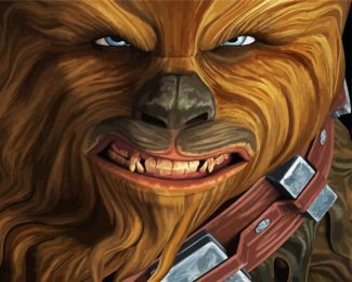 Chewbacca Star Wars Illustartion diamond painting