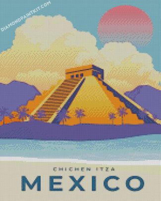 Chichen Itza Poster diamond paintings