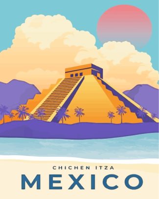 Chichen Itza Poster diamond painting