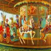 Children On Carousel diamond painting