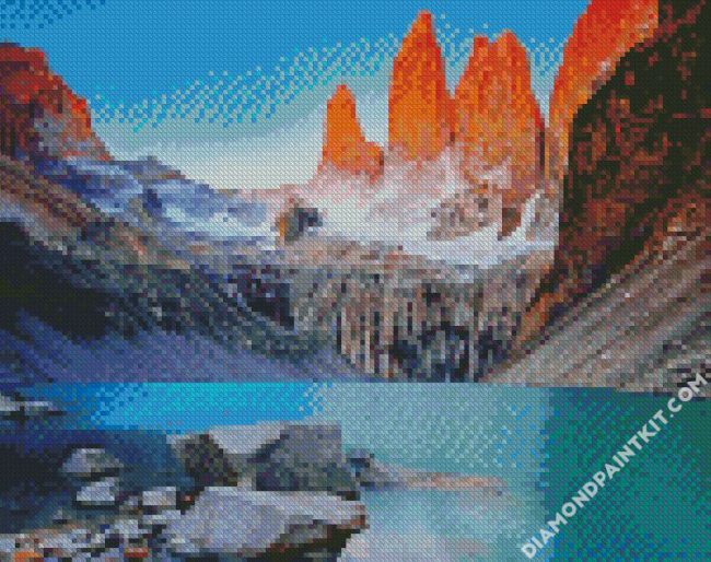 Chile Torres del Paine National Park diamond paintings