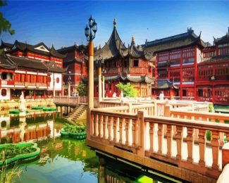 China Shanghai Yu Garden diamond painting