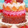 Chocolate And Fruits Cake diamond painting