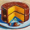 Chocolate Cake Art diamond painting