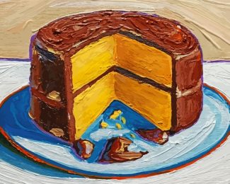 Chocolate Cake Art diamond painting