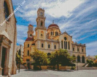 Church Of Agios Minas Crete diamond painting