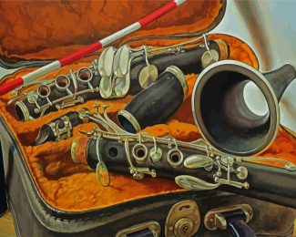 Clarinet Still Life diamond painting