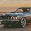 Classic Black Mustang Car diamond paintings