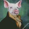 Classy Mister Pig diamond painting