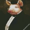 Classy Mr Pig diamond painting