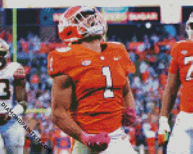 Clemson Tigers Football Player diamond painting