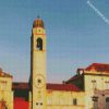 Clocktower Dubrovnik diamond painting