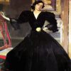 Clotilde In Black Dress Sorolla Art diamond painting