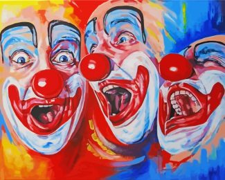 Clowns Faces diamond painting