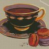 Coffee cup And Macarons diamond paintings