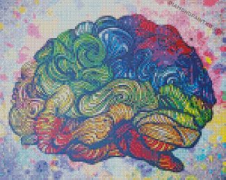 Colorful Brain diamond paintings