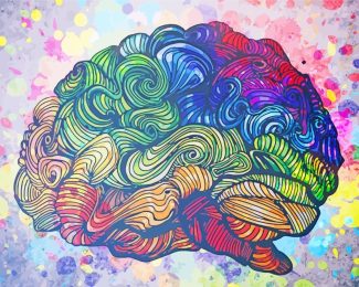 Colorful Brain diamond painting