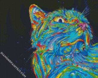 Colorful Cat Art diamond painting