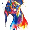 Colorful Dachshund Dog diamond painting