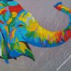 Colorful Elephant Head diamond paintings