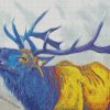 Colorful Elk Art diamond paintings