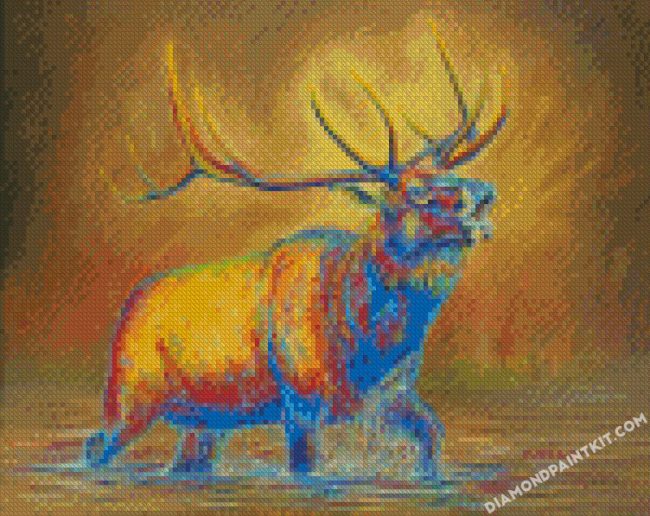 Colorful Elk diamond paintings