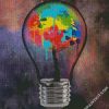 Colorful Light Bulb diamond painting