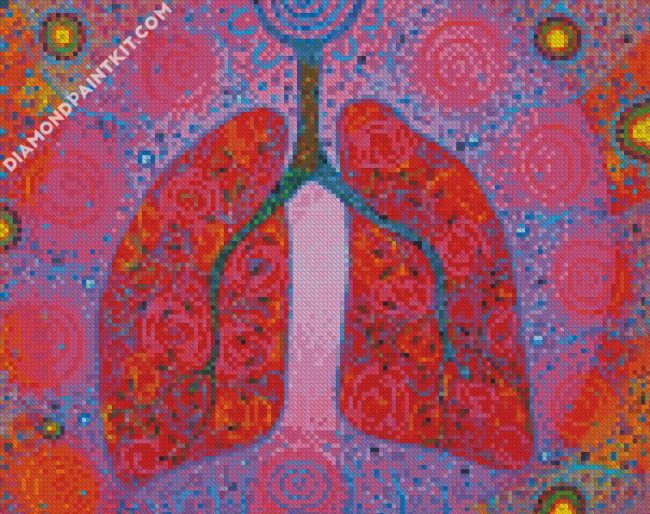 Colorful Lungs Art diamond painting