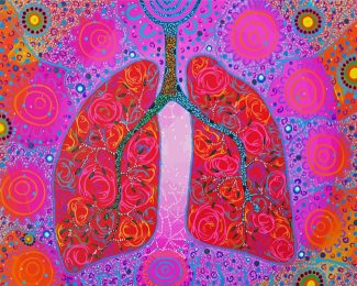 Colorful Lungs Art diamond painting