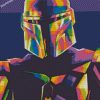 Colorful Mandalorian diamond paintings