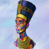 Colorful Nefertiti diamond painting