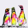 Colorful Penguins diamond painting