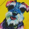 Colorful Schnauzer diamond paintings