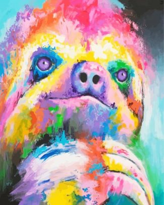 Colorful Sloth diamond painting