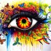 Colorful Splash Eye diamond painting