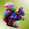 Colorful Squirrel diamond painting