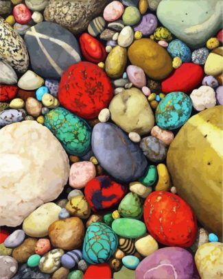 Colorful Stones diamond painting