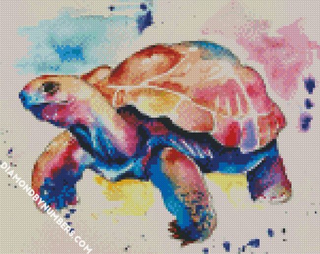 Colorful Tortoise diamond painting