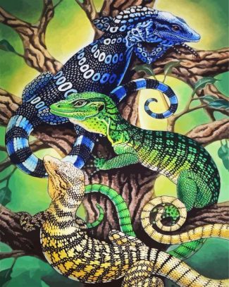 Common Chameleons diamond painting