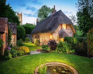 Cotswolds Cottage diamond painting