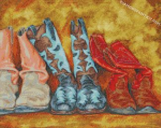 Cowboy Boots Art diamond paintings