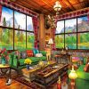 Cozy Autumn Cabin diamond painting