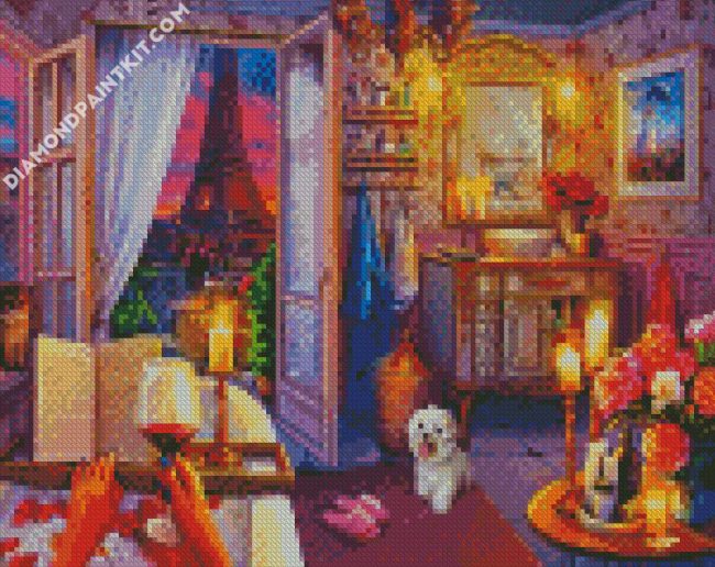 Cozy Bathroom diamond painting