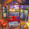 Cozy Cabin diamond painting