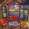 Cozy Cabin diamond painting