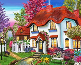 Cozy Cottage diamond painting