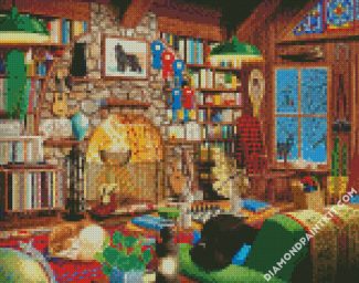 Cozy Country Cabin diamond painting