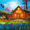 Cozy Wooden Cabin diamond painting