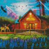 Cozy Wooden Cabin diamond painting